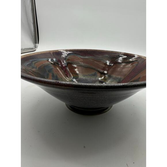 Patton Pottery Seattle artist 8.5“ bowl Matthew Studio Hand Thrown Freeform PNW - Picture 7 of 16